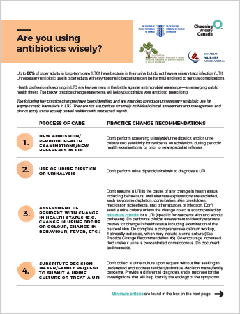 Using Antibiotics Wisely In Long Term Care Choosing Wisely Canada